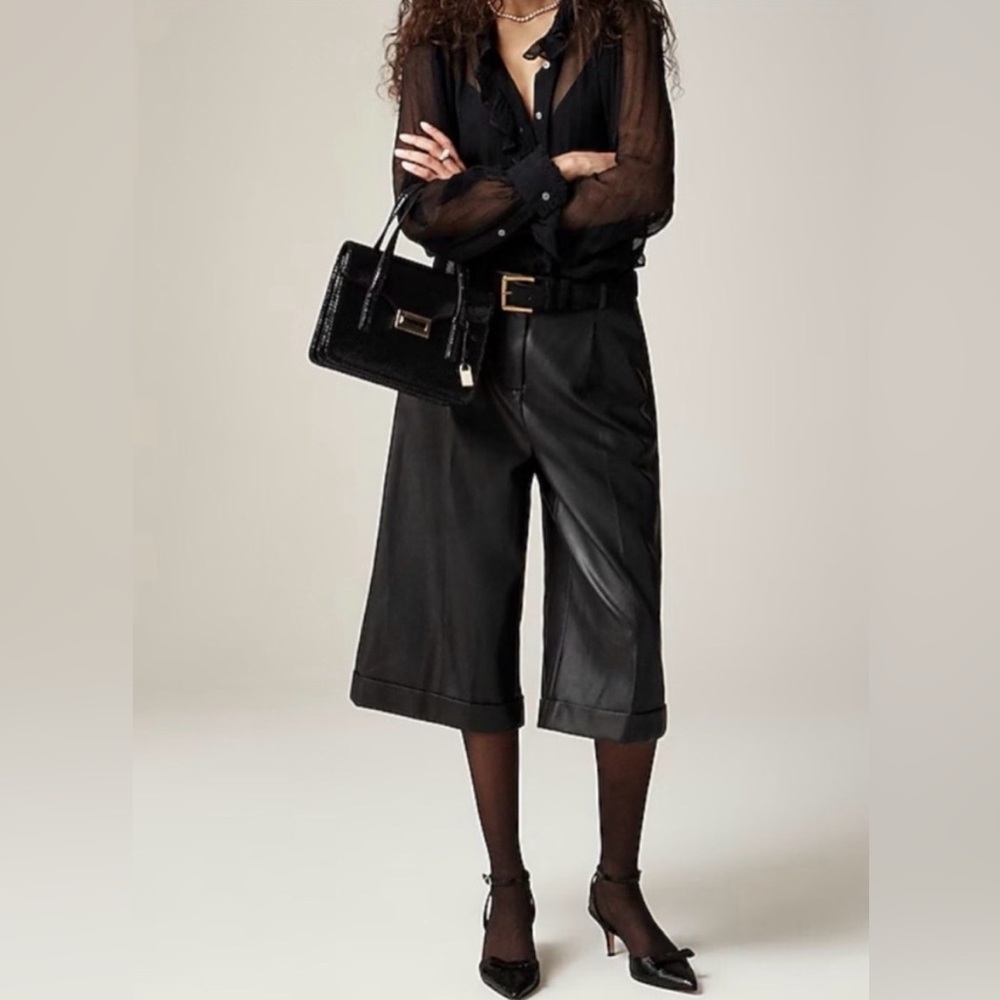 J.Crew faux leather pants